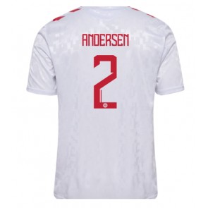 Danmark Joachim Andersen #2 Bortatröja EM 2024 Kortärmad